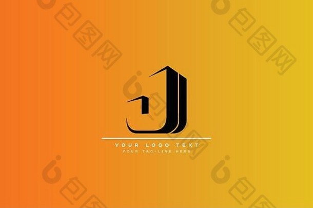 J、 JJ Letter标志设计，创新现代时尚排版
