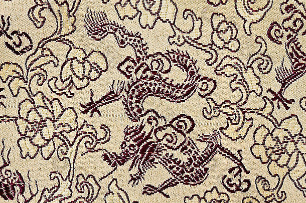 中国金龙花的织物纹理