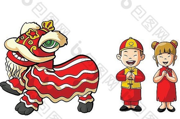 中国舞狮与舞狮