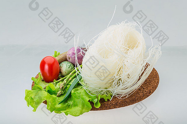 芦笋蔬菜生米面
