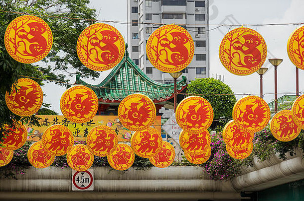 中国人一年装饰新加坡
