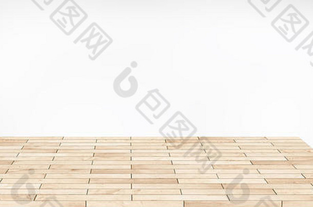 空棕色（的）木桌面水平木板光灰色的背景