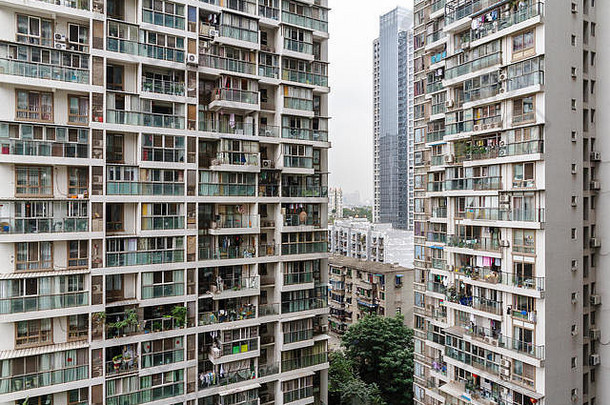 成都房地产公寓视图skycrapers公寓中国