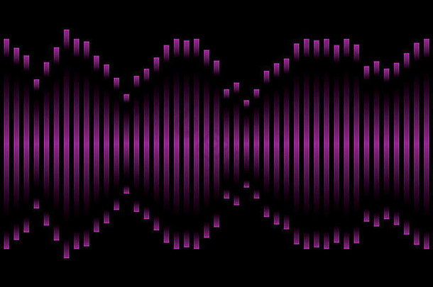 音乐启发图形扳平比分粉红色的紫色的黑色的背景