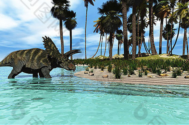 科阿韦拉克拉龙恐龙韦德热带水域达到植被史前次