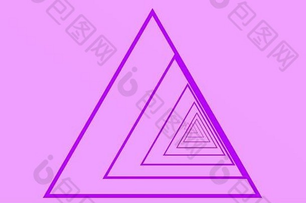 三角形的反三角形抽象隧道