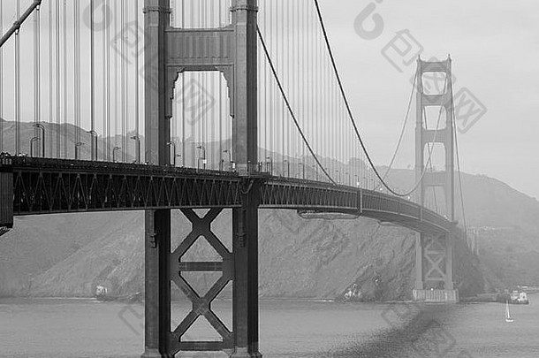 金门大桥旧金山黑白
