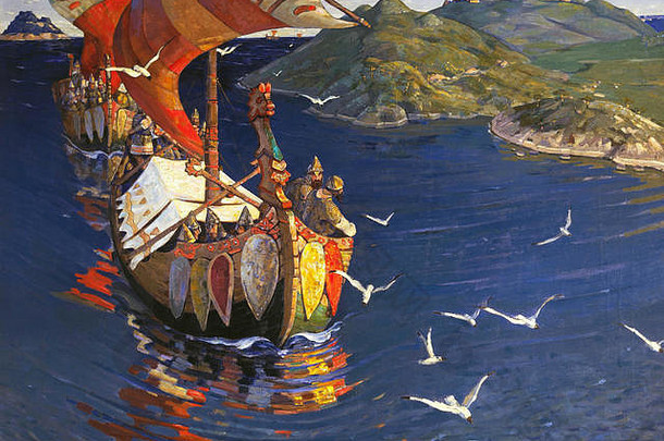 复古挪威历史插图