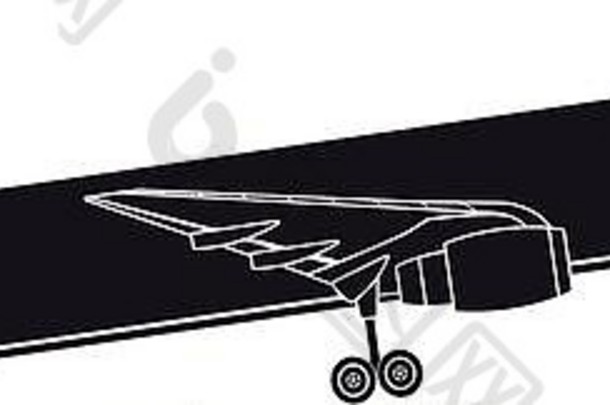 飞机飞行商业旅行航空公司概念