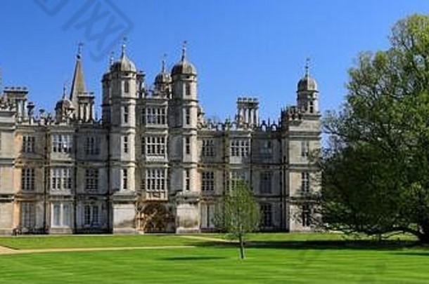 夏日色彩，伯格利之家，<strong>伊丽莎白</strong>时代的豪宅，位于英国剑桥郡和林肯郡的交界处。