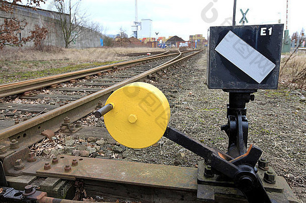 德国不来梅港铁路交通点指示信号机