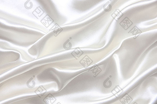 光滑优雅的白色丝绸可以用作背景