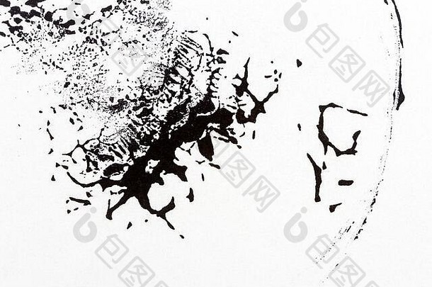 黑色的白色手画丙烯酸背景难看的东西丙烯酸纹理画点刷中风