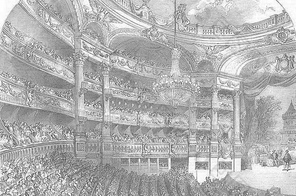 法国歌剧房子巴黎说明伦敦新闻