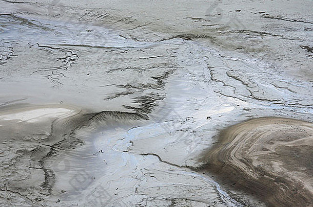 具体的地质功能最近消失了冰川干燥湖