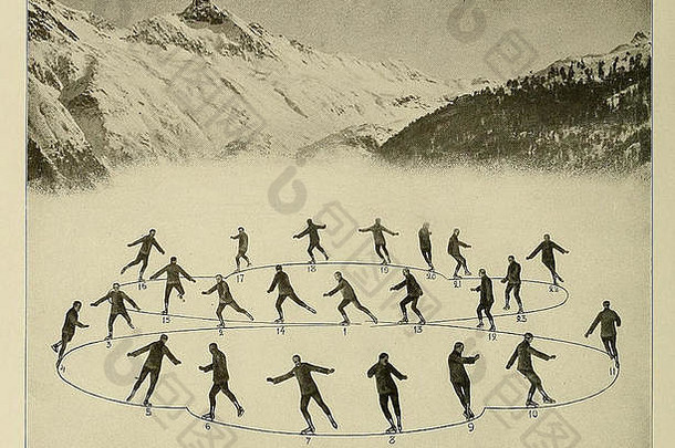老式滑雪照片