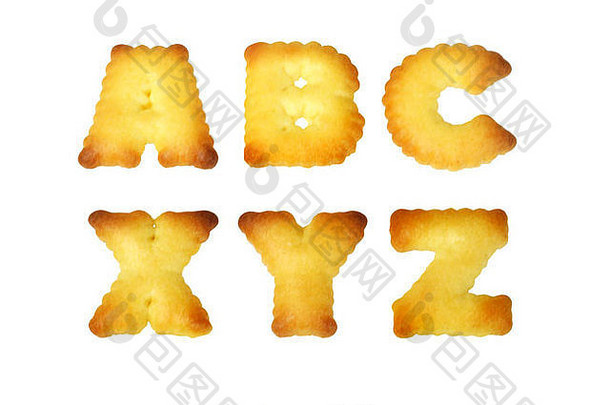 ABC XYZ字母表cookies