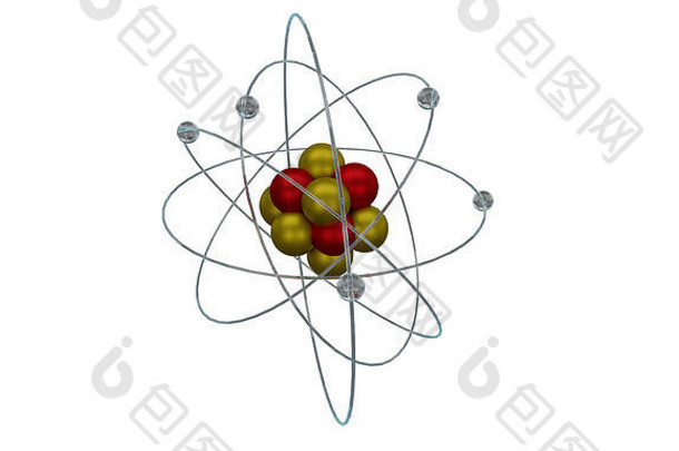 关闭插图原子粒子核能源图像