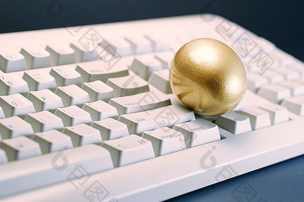 电脑键盘上的金蛋