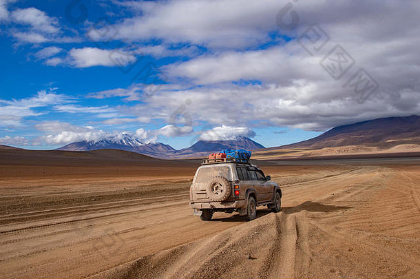 吉普车游览Altiplano玻利维亚