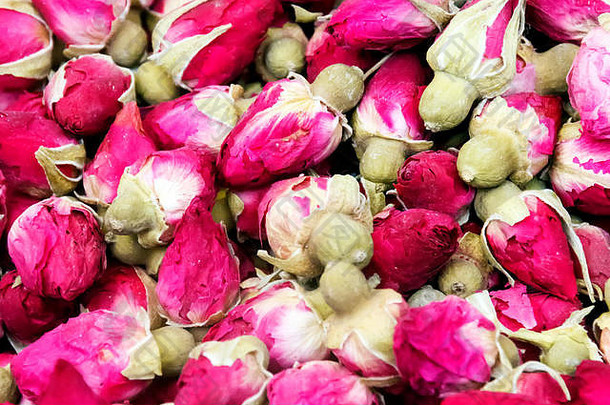 干玫瑰味蕾健康的Herbal茶背景