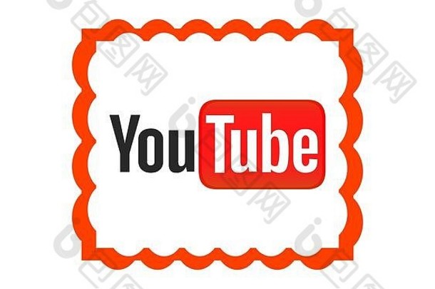 YouTube标志YouTube视频分享网站总部三布鲁诺加州YouTube应用程序哈尔科夫乌克兰6月