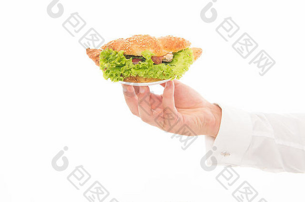 三明治好的想法手持有板三明治肉生菜三明治三明治面包沙拉蔬菜午餐食物零食饮食节食可移植的手指食物