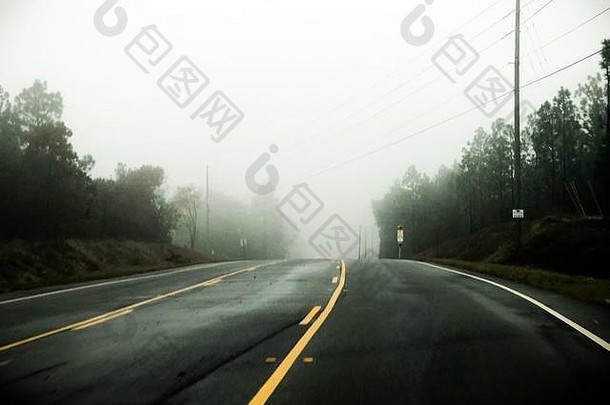 多雾的一天照片
