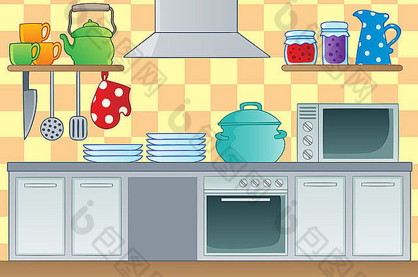 厨房主题图1-图片插图。