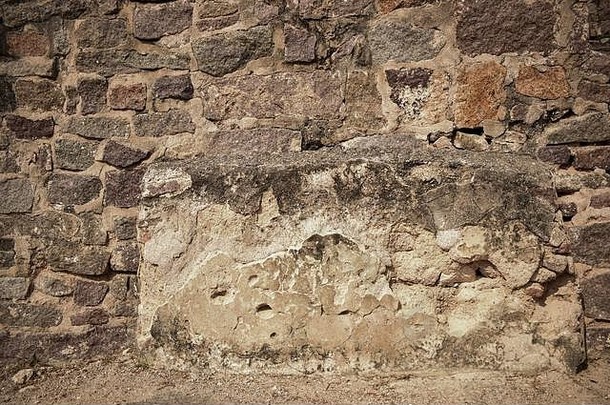 旧遗址水泥剥落墙纹理背景图片