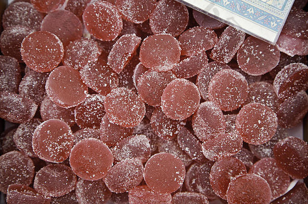 草莓水母焦糖工匠细节市场新鲜的食物