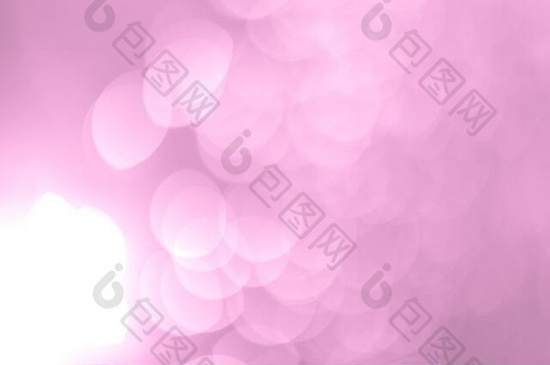 粉红色节日圣诞节美丽的抽象背景与波基灯。具有空间的假日纹理。可用作墙纸，填充网页