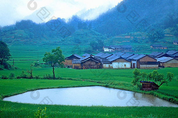 数字改变图像房子农村桂林广西省人民共和国中国