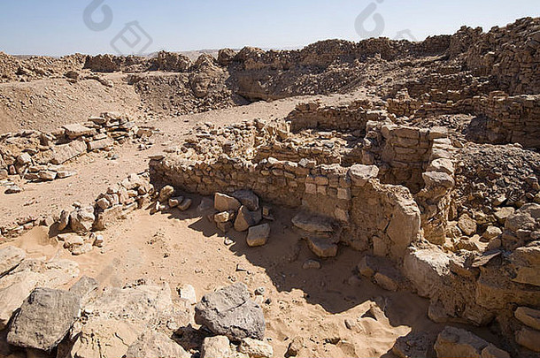 墙房间住宅daydamus罗马堡东部沙漠埃及北非洲