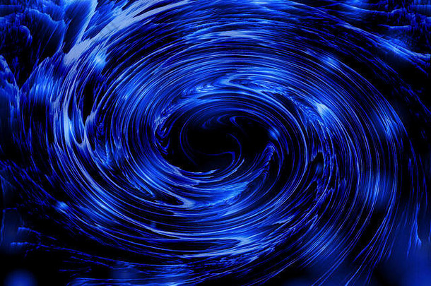 黑洞-深空-抽象插图