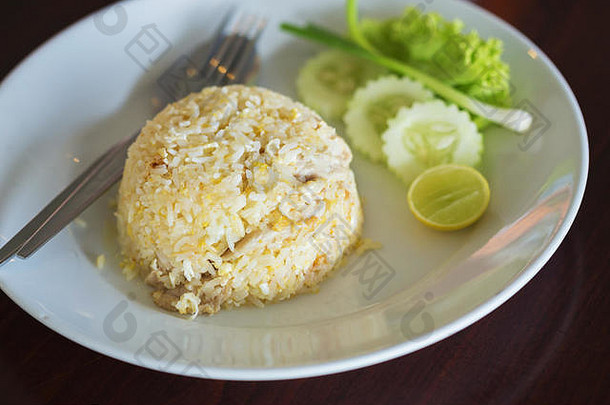 泰国炸大米表格餐厅