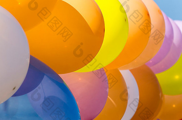 彩色气球。