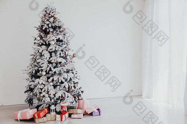 圣诞树新年礼物节日卡片树内饰