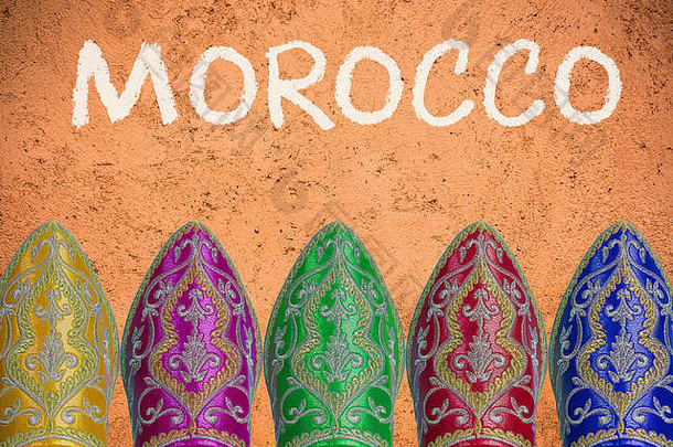 旅行摩洛哥头概念