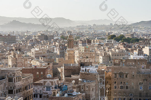 体系结构小镇萨那也门联合国教科文组织世界遗产