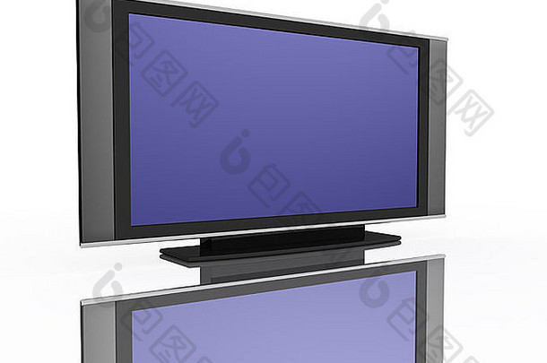 白色平板液晶电视液晶显示器