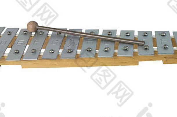 <strong>木琴</strong>一种乐器，通过敲击不同的金属板来演奏，包括敲击路径