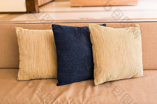 天然织物装饰枕