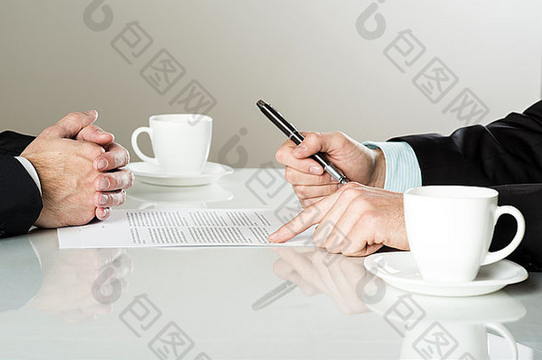 商人签署合同业务合同细节