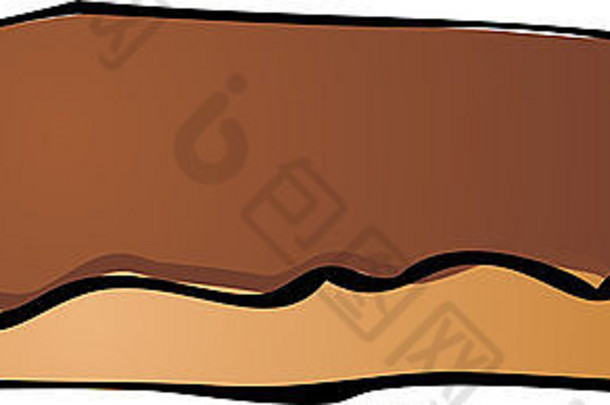 巧克力eclair甜甜圈插图手绘草图