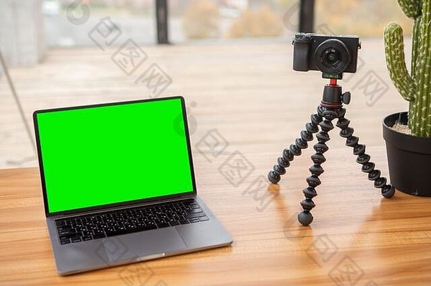 视图相机三脚架移动PC绿色屏幕色度
