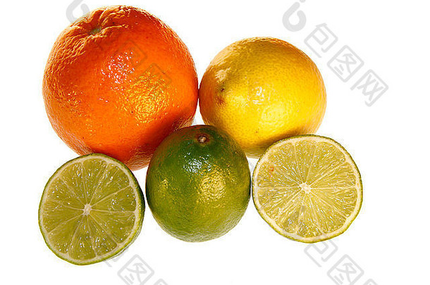 苏伊德弗雷赫特：齐特龙、马唐、克莱门汀、橙色、利蒙-Symbolbild Nahrungsmittel。
