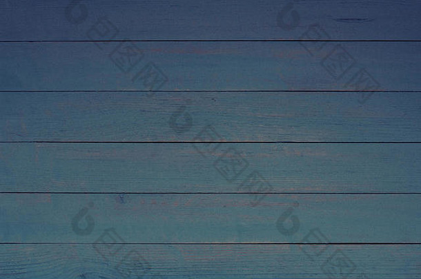 复古蓝木背景纹理，带纽结和钉孔。旧漆木。蓝色抽象背景。