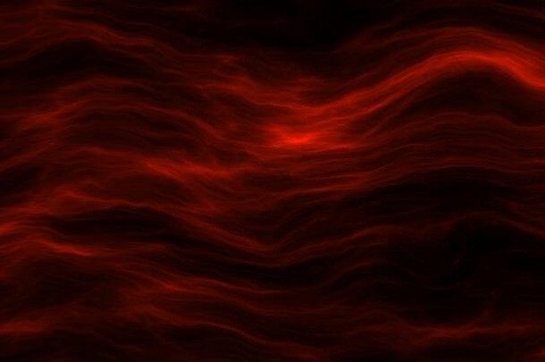 红色等离子体能量烟云