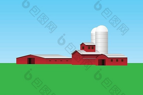 简单的农场建筑平面设计